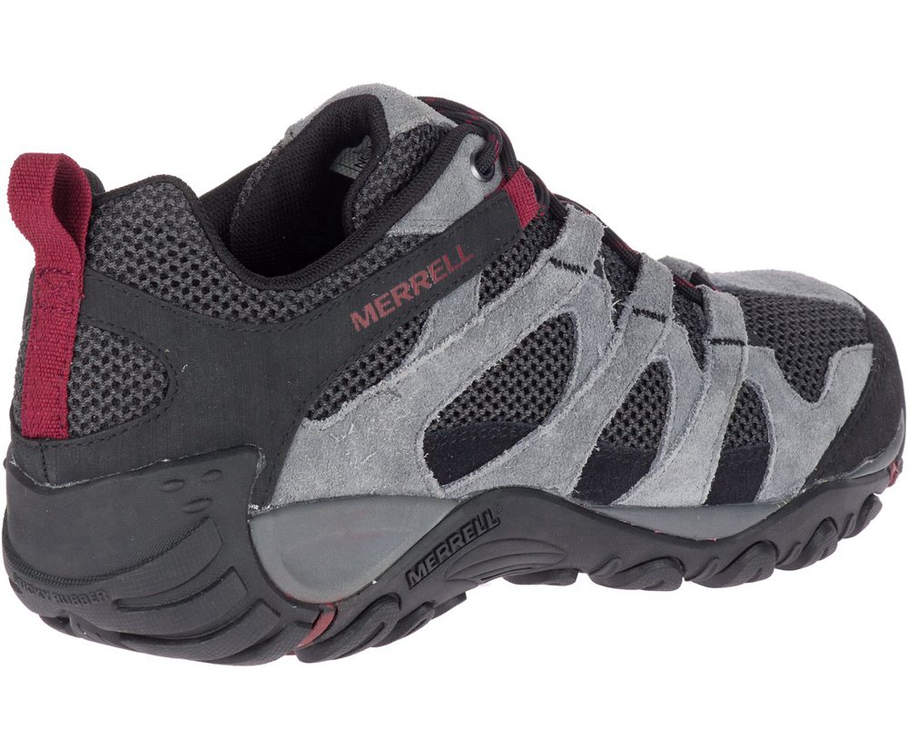 Merrell Hiking Shoes Black/Grey - Alverstone - Mens 18TEKIWZM